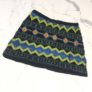 RARE Topshop heavily embellished mini skirt